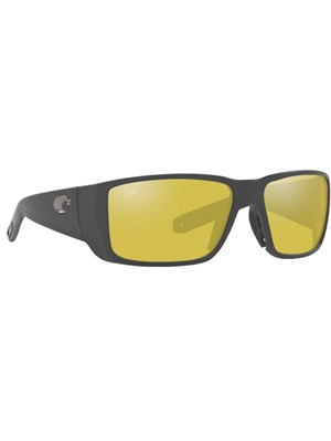 Costa Blackfin Pro Sunglasses- matte black with sunrise silver mirror 580G lenses