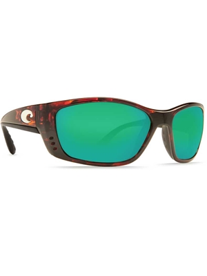 Costa Fisch Sunglasses- green mirror tortoise