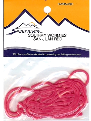 squirmy wormies fly tying material Spirit River