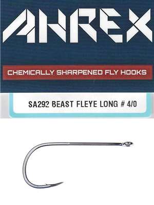 Ahrex SA292 Beast Fleye, Long Hooks streamer fly tying hooks