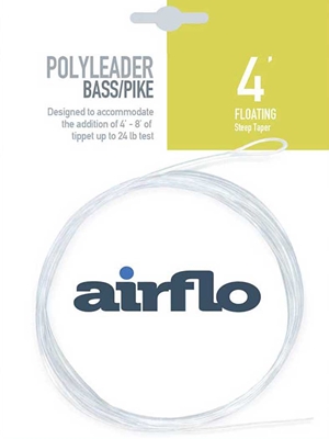 Airflo Bass Pike Floating  Polyleaders Specialty Fly Fishing Leaders - Furled, Wire Etc.