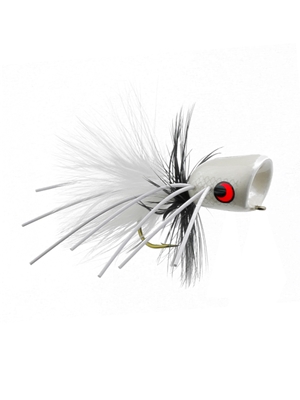 boogle popper pearly white Bass Flies at Mad River Outfitters