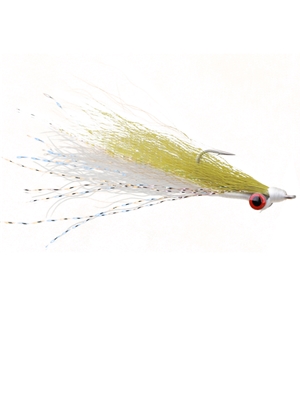 clouser minnow olive white flies for saltwater, pike and stripers