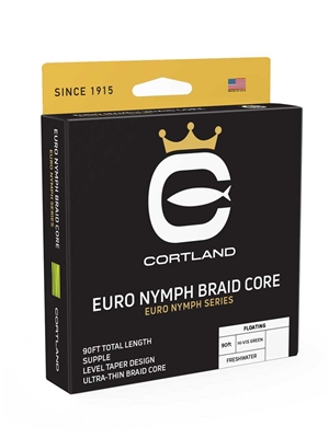 Cortland Hi-Vis Braid Core Euro Nymph Fly Line Euro Nymph Leaders and Tippets