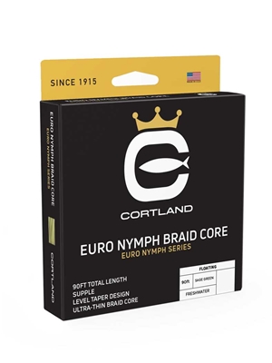 Cortland Braid Core Euro Nymph Fly Line Euro Nymph Leaders and Tippets