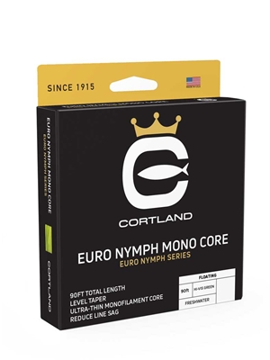 Cortland Euro Nymph Mono Core Hi-Vis Fly Line Euro Nymph Leaders and Tippets