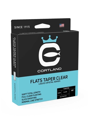 Cortland Liquid Crystal Flats Taper Clear Fly Line saltwater fly lines