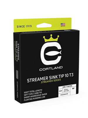 Cortland Streamer Tip 10 T3 Fly Line sinking intermediate fly lines