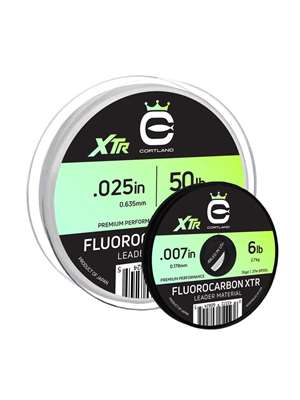 Cortland XTR Fluorocarbon Leader Material Fluorocarbon Leader and Tippet Material