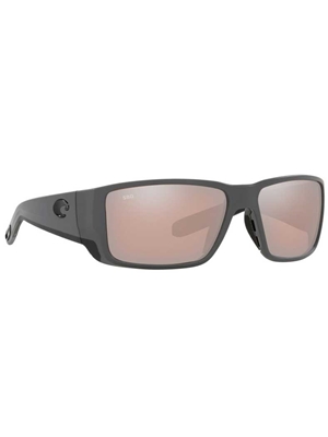 Costa Blackfin Pro Sunglasses- matte gray with copper silver mirror 580G lenses Costa del Mar