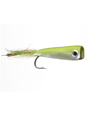 Crease fly popper green flies for peacock bass