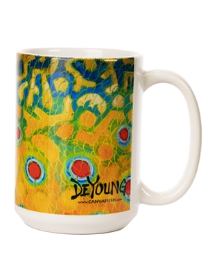 DeYoung Brook Trout Coffee Mug derek deyoung art studios