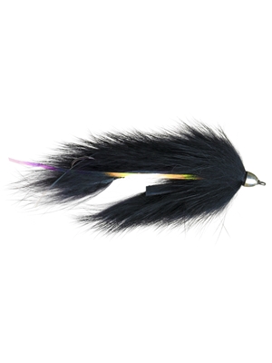 Dolly Llama Fly in Black at Mad River Outfitters Modern Streamers - Sculpins