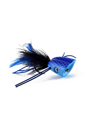 Double Barrel Popper- Blue Largemouth Bass Flies - Surface  and  Divers