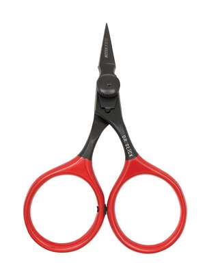 Dr. Slick Black Widow Razor Scissors- 3.75" Arrow New Fly Tying Materials at Mad River Outfitters