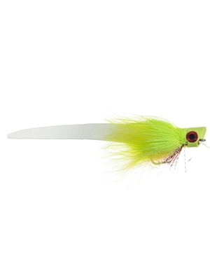 femme fatale fly chartreuse flies for saltwater, pike and stripers