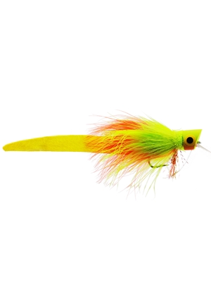 femme fatale fly fire tiger flies for saltwater, pike and stripers