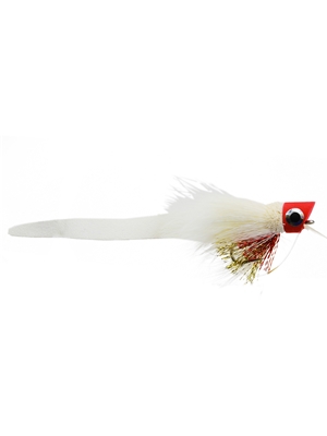 femme fatale fly red white flies for saltwater, pike and stripers