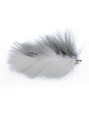 kelly galloups barely legal articulated trout streamer fly gray white Kelly Galloup Flies
