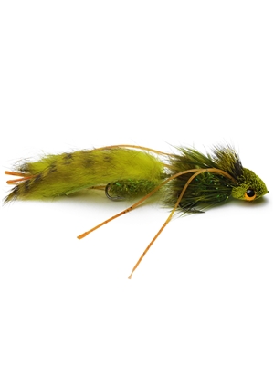 galloup's nancy p streamer olive Largemouth Bass Flies - Subsurface