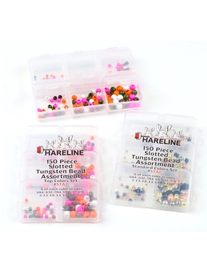 Hareline Slotted Tungsten Bead 150 Piece Assortment at Mad River Outfitters! Hareline Dubbin