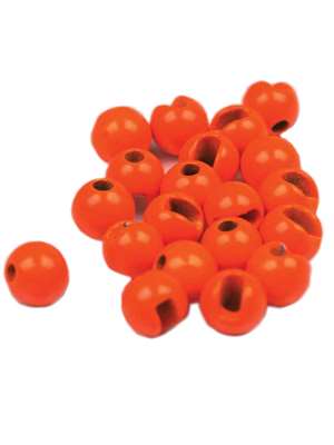 Slotted Tungsten Beads - Fl. Orange Hareline Dubbin