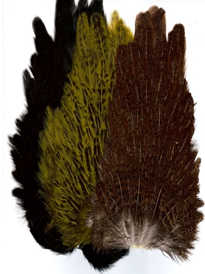 hen saddle patches Feathers and Marabou