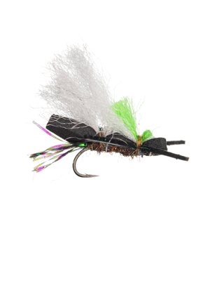 Hi-Vis Micro Chubby Beetle fly panfish and crappie flies