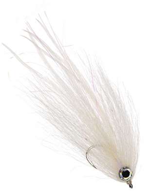 Stryker's Hollow Bunker Fly- white Largemouth Bass Flies - Subsurface