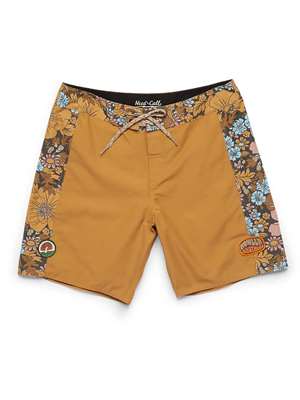 Howler Brothers Ensueno Boardshorts in Flower Power: Dijon mad river outfitters Men's Sun and Bug Gear