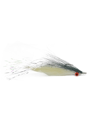 half-n-half streamer fly grey white flies for saltwater, pike and stripers