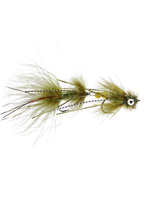 Maddin's OG Mini Circus Peanut - olive New Flies at Mad River Outfitters