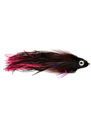 montauk monster fly purple and black flies for saltwater, pike and stripers