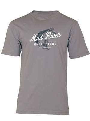 Mad River Outfitters Pigment Dyed T-Shirt- cement with MRO bass logo New Fly Fishing Gear at Mad River Outfitters