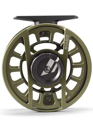 Orvis Hydros Fly Reel matte olive New Fly Reels at Mad River Outfitters