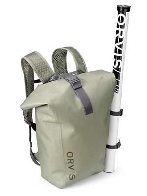 Orvis Pro Waterproof Roll Top Backpack Orvis fly fishing vests, slings and packs at Mad River Outfitters