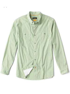 Orvis River Guide 2.0 Long Sleeved Shirt- mojito check mad river outfitters men's shirts and tops