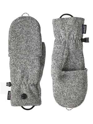 Patagonia Better Sweater Fleece Gloves in Birch White Fly Fishing Gloves at Mad River Outfitters