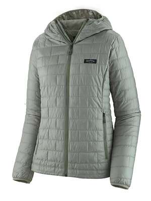 Patagonia Women's Nano Puff Fitz Roy Trout Hoody in Sleet Green Fly Fishing Apparel SALE at Mad River Outfitters