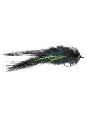 pike/tarpon snake fly black flies for saltwater, pike and stripers