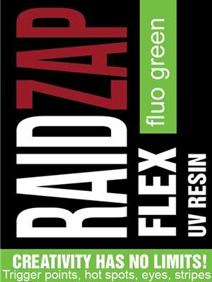 Raidzap Flex UV Resin - Fl. Green Colored UV Resin at Mad River Outfitters