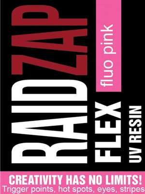 Raidzap Flex UV Resin - Fl. Pink Colored UV Resin at Mad River Outfitters