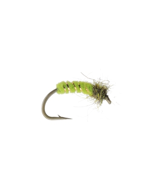 Ray Schmidt's Caddis Larva green michigan steelhead and salmon flies