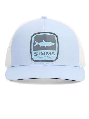 Simms Double Haul Icon Trucker Hat- tarpon/steel blue New Hats at Mad River Outfitters