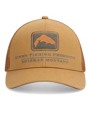 Simms Double Haul Icon Trucker Hat- trout/chestnut Fly Fishing hats at Mad River Outfitters