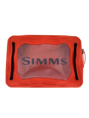 Simms Cry Creek Z Waterproof Gear Pouch- simms orange Travel Bags