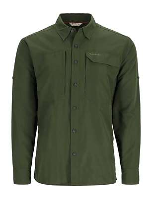 Simms Guide Shirt- Riffle Green mad river outfitters men's shirts and tops