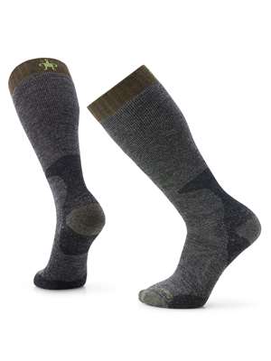 Smartwool Hunt Classic Edition Extra Cushion Over The Calf Socks in Black Men's Socks mad river outfitters