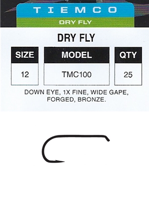 tiemco 100 dry fly hooks