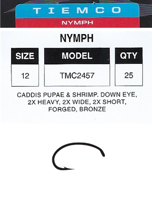tiemco 2457 nymph fly hooks fly tying hooks for salmon and steelhead